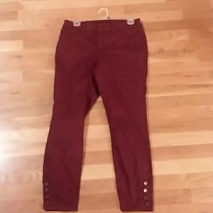 Deep Red Skinny Jeans